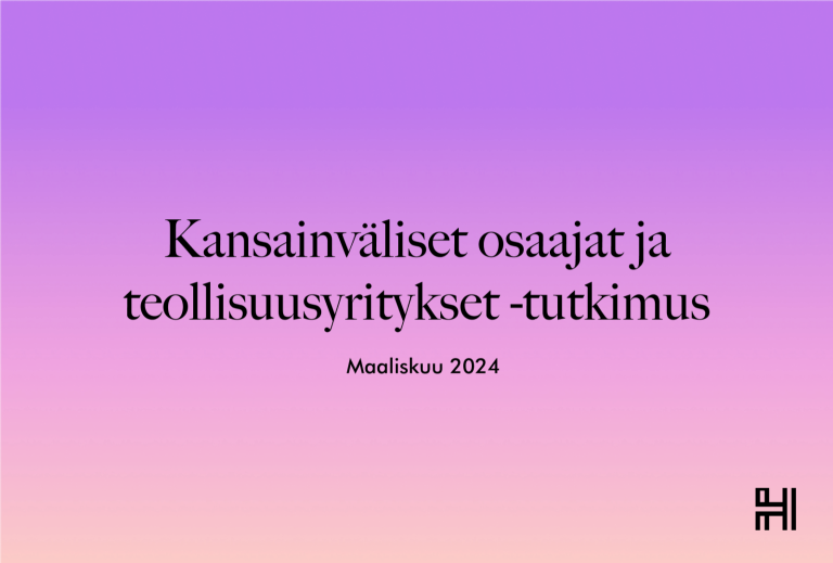 Kansainväliset osaajat ja teollisuusyritykset -tutkimus